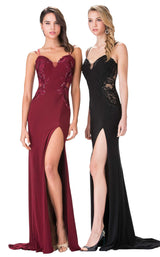 1 of 7 Elizabeth K GL2223 Dress Black