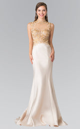 2 of 8 Elizabeth K GL2226 Dress Champagne