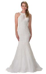 1 of 4 Elizabeth K GL2262 Dress Ivory