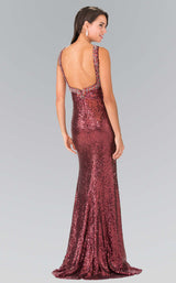 2 of 4 Elizabeth K GL2301 Dress Burgundy