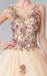 3 of 4 Elizabeth K GL2346 Dress Champagne