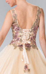 4 of 4 Elizabeth K GL2346 Dress Champagne