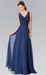 1 of 6 Elizabeth K GL2363 Dress Navy