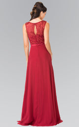 6 of 14 Elizabeth K GL2364 Dress Burgundy