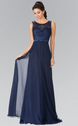 4 of 14 Elizabeth K GL2364 Dress Navy