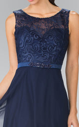 11 of 14 Elizabeth K GL2364 Dress Navy