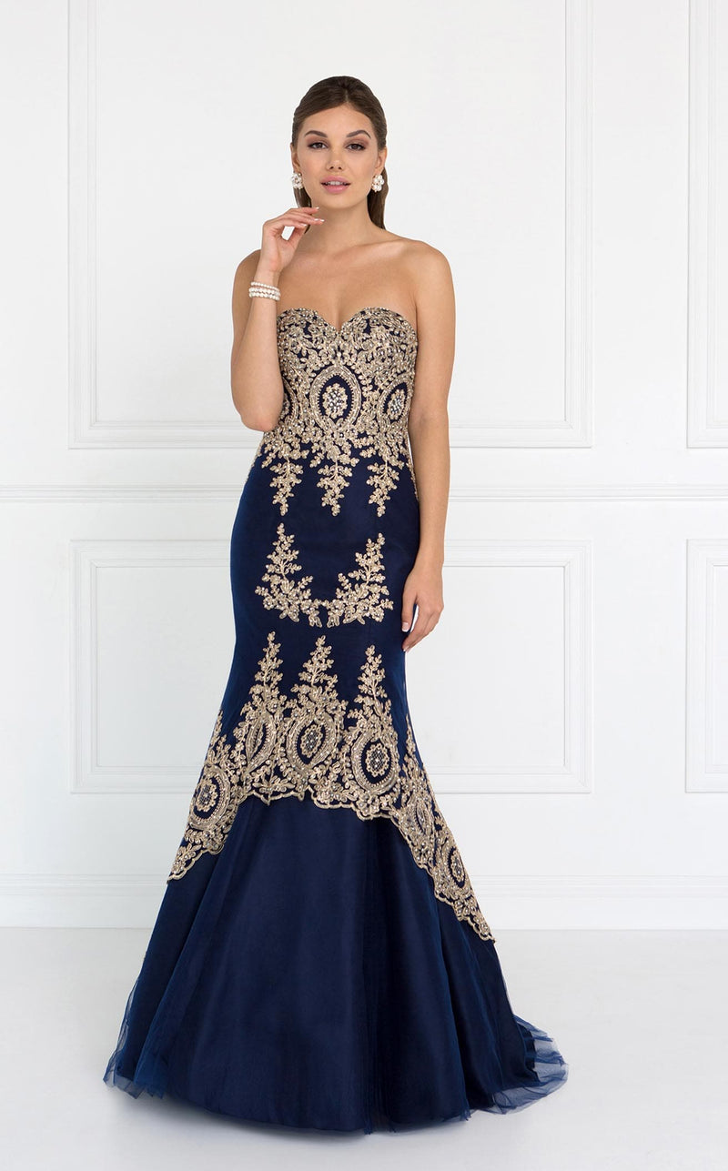 Elizabeth K GL2428 Dress Navy