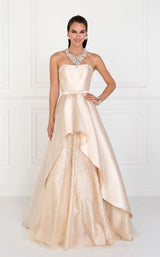 1 of 3 Elizabeth K GL2429 Dress Champagne