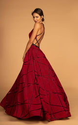 2 of 4 Elizabeth K GL2502 Dress Burgundy