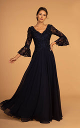 1 of 4 Elizabeth K GL2521 Dress Navy