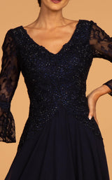 3 of 4 Elizabeth K GL2521 Dress Navy