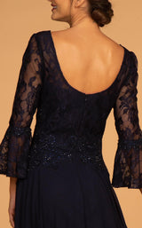4 of 4 Elizabeth K GL2521 Dress Navy