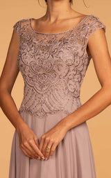 3 of 4 Elizabeth K GL2523 Dress Mauve