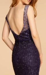 4 of 4 GLS by Gloria GL2556 Dress Navy-Purple