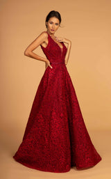 1 of 8 GLS by Gloria GL2566 Dress Burgundy