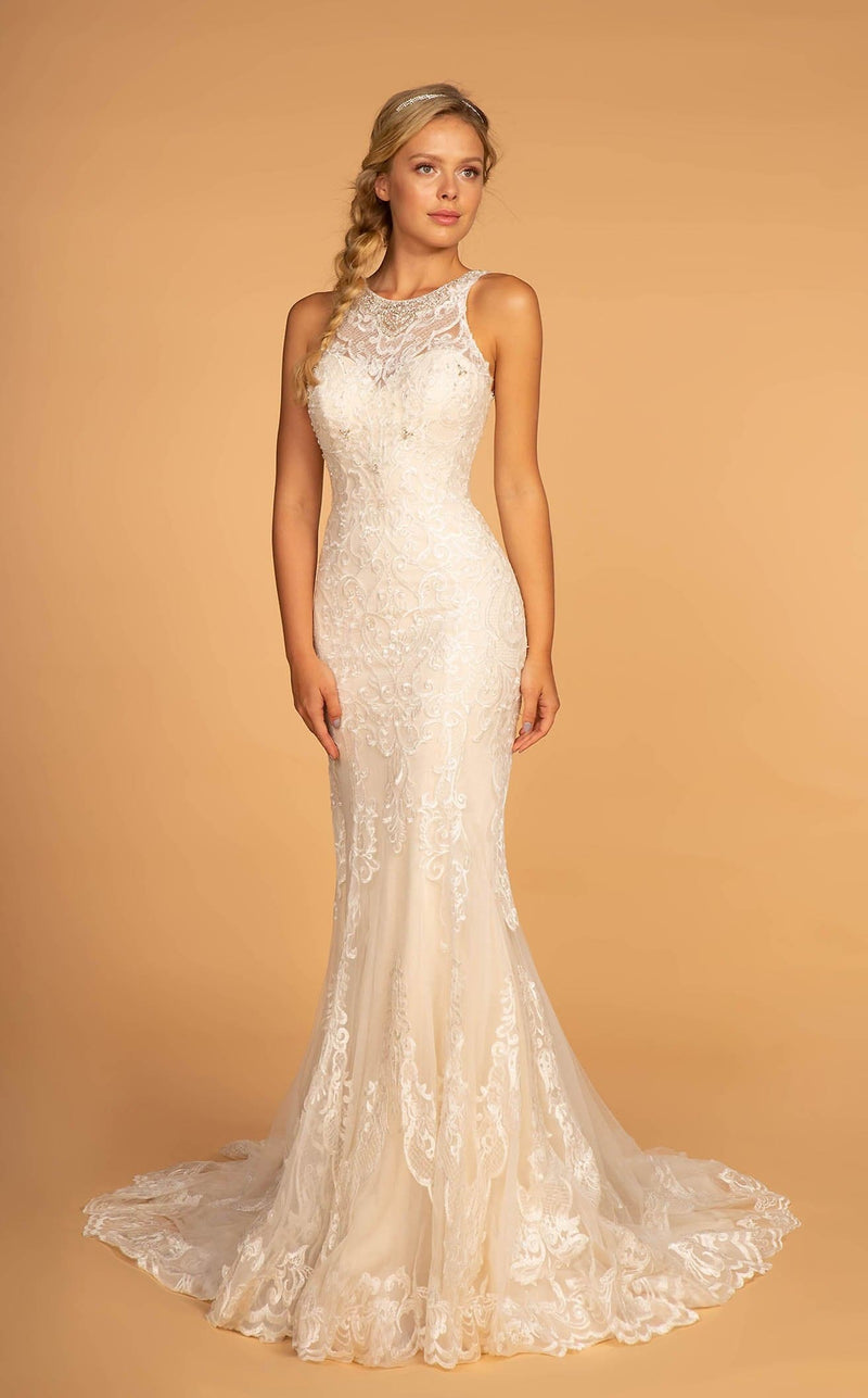 GLS by Gloria GL2597 Dress Ivory-Champagne