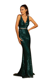 1 of 4 Elizabeth K GL2626 Dress Green