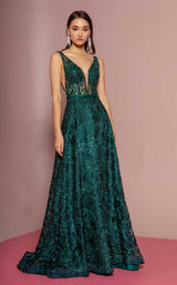 1 of 4 GLS by Gloria GL2634 Dress Green