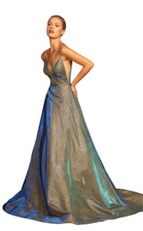 1 of 4 Elizabeth K GL2644 Dress Aqua