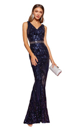 1 of 4 Elizabeth K GL2675 Dress Navy