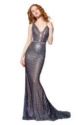 1 of 4 Elizabeth K GL2678 Dress Charcoal