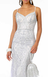 6 of 8 Elizabeth K GL2679 Dress Silver