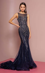 1 of 4 GLS by Gloria GL2685 Dress Navy