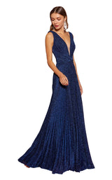 1 of 8 Elizabeth K GL2687 Dress Navy