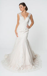 1 of 2 GLS by Gloria GL2821 Dress Ivory-Cream