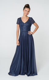 1 of 6 GLS by Gloria GL2829 Dress Navy