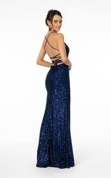 4 of 8 Elizabeth K GL2919 Dress Navy