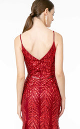 6 of 6 Elizabeth K GL2939 Dress Wine