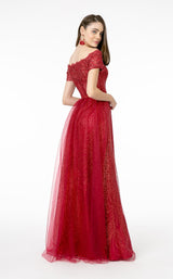 3 of 6 Elizabeth K GL2942 Dress Burgundy