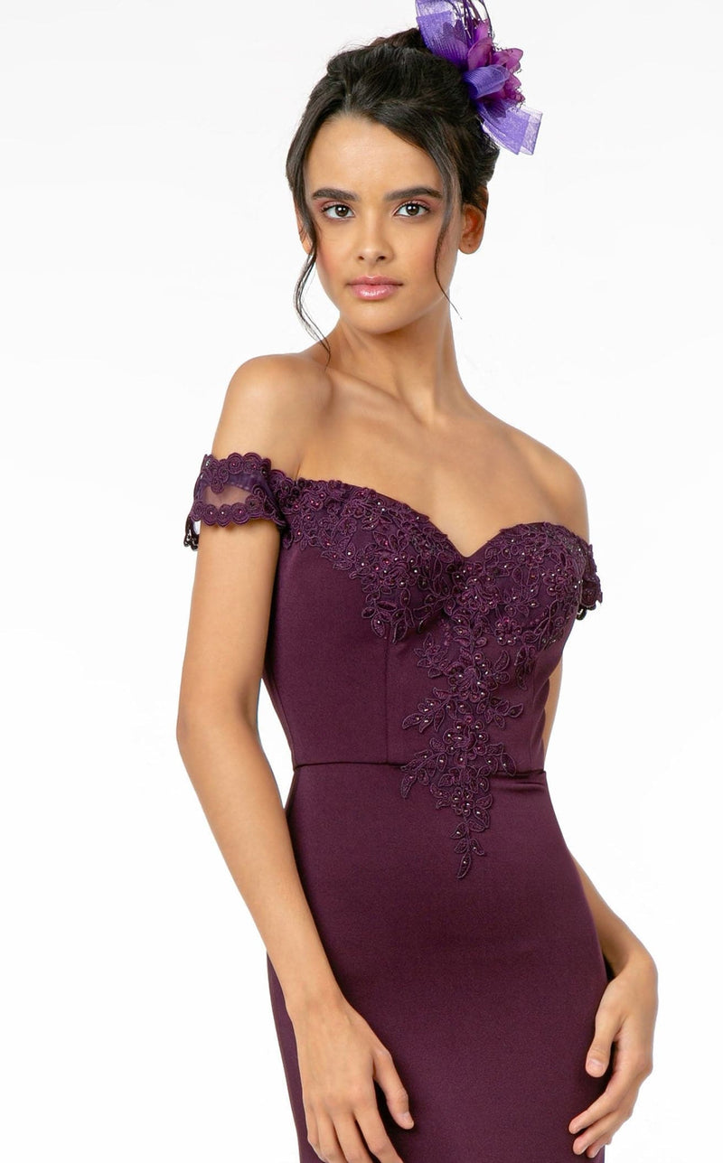 Elizabeth K GL2958 Dress Eggplant