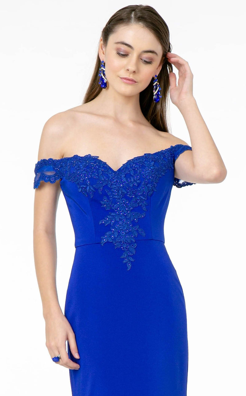 Elizabeth K GL2958 Dress Royal-Blue