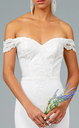 15 of 20 Elizabeth K GL2958 Dress White