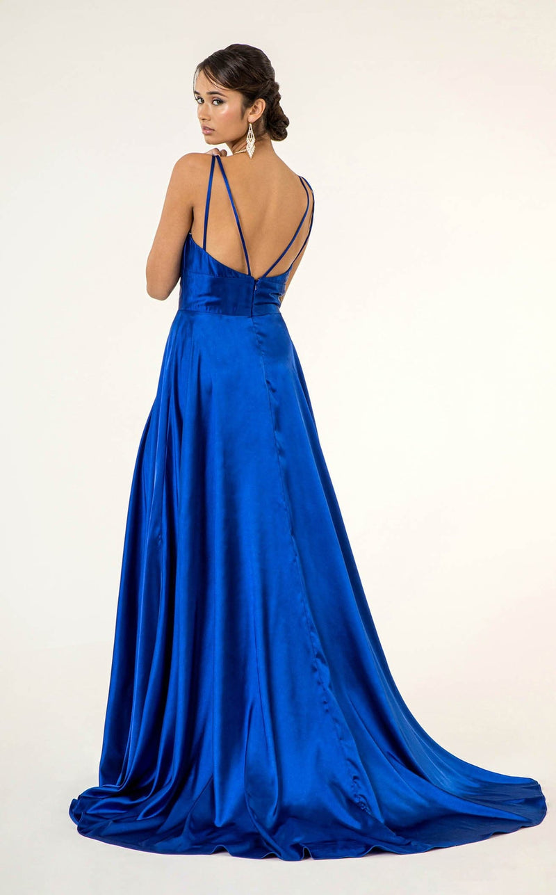 Elizabeth K GL2963 Dress Royal-Blue