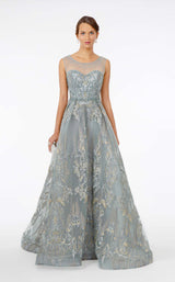 1 of 4 GLS by Gloria GL2980 Dress Grey-Blue