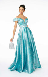 1 of 14 Elizabeth K GL2982 Dress Blue