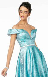 8 of 14 Elizabeth K GL2982 Dress Blue