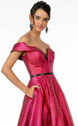 9 of 14 Elizabeth K GL2982 Dress Burgundy