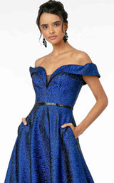 12 of 14 Elizabeth K GL2982 Dress Royal-Blue