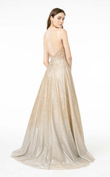 2 of 4 GLS by Gloria GL2992 Dress Gold-Silver