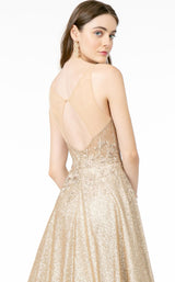 4 of 4 GLS by Gloria GL2992 Dress Gold-Silver