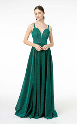 2 of 8 Elizabeth K GL2997 Dress Emerald-Green
