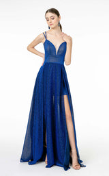 3 of 8 Elizabeth K GL2997 Dress Royal-Blue