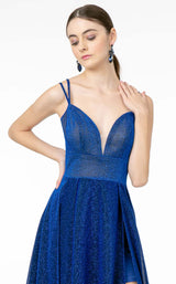 7 of 8 Elizabeth K GL2997 Dress Royal-Blue