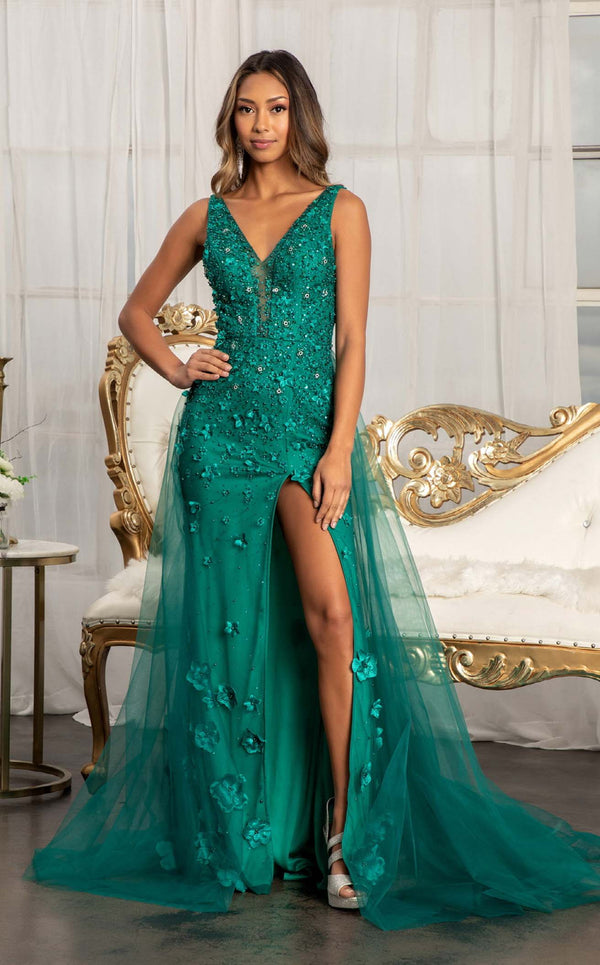 GLS by Gloria GL3011 Dress Emerald-Green