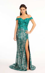 1 of 12 GLS by Gloria GL3024 Dress Green