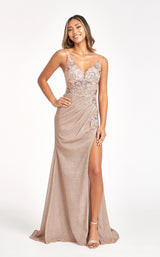 Elizabeth K GL3030 Dress Rose-Gold